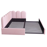 Upholstered Daybed With Pull-Out Bed