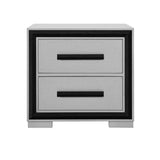 Adelaide - Nightstand With Cooler And Speaker - Gray / Black