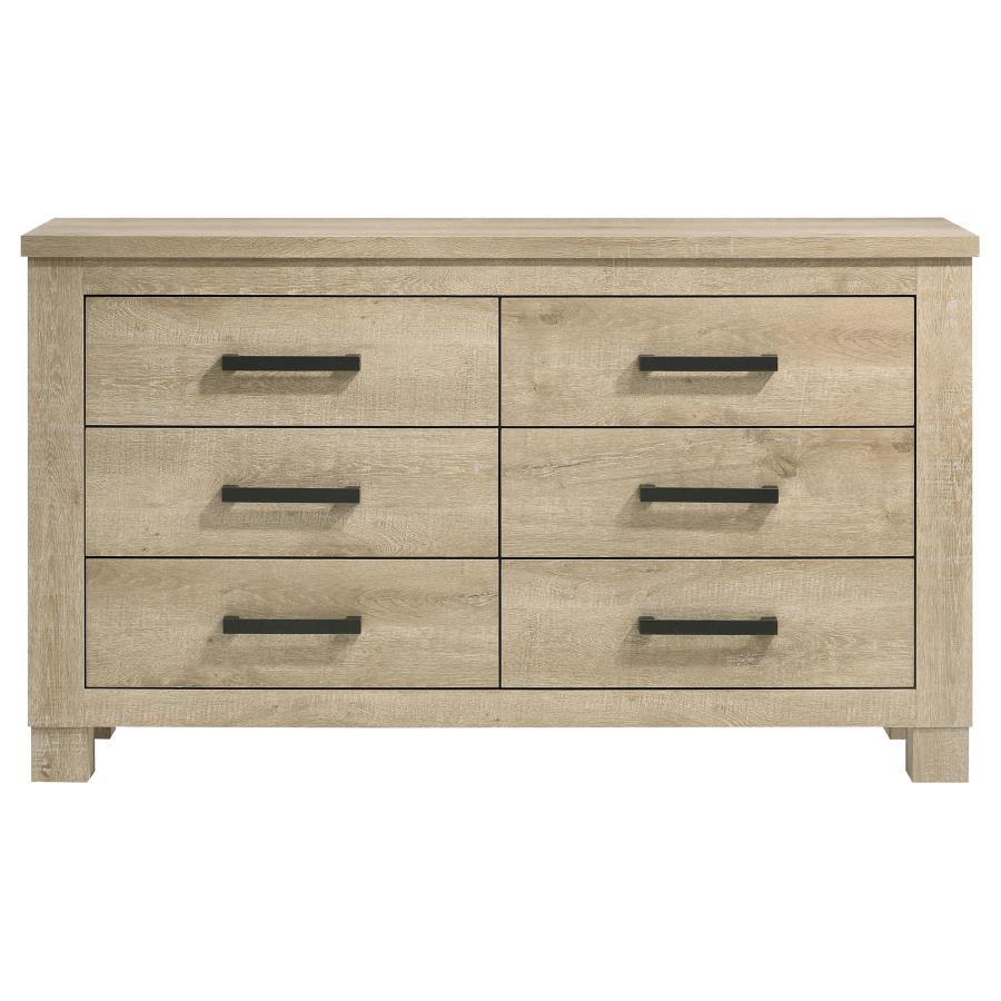 Oakglen - 6-Drawer Bedroom Dresser by Coaster Fine Furniture | Bel Furniture