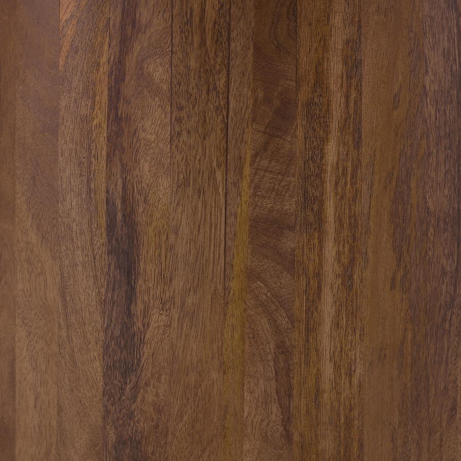 Ortega - Round Marble Top Wood Dining Table - Natural by CoasterElevations | Bel Furniture