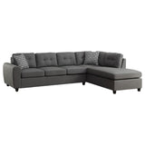 Stonenesse - Sectional Sofa With Storage Ottoman Set - Gray by CoasterEveryday | Bel Furniture