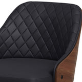 Edwin - Adjustable Swivel Bar Stool - Black by Simpli-Home | Bel Furniture