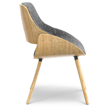 Malden - Bentwood Dining Chair With Wood Back - view 18