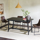 Mid-Century Modern Dining Table With Trestle Base by Walker Edison | Bel Furniture