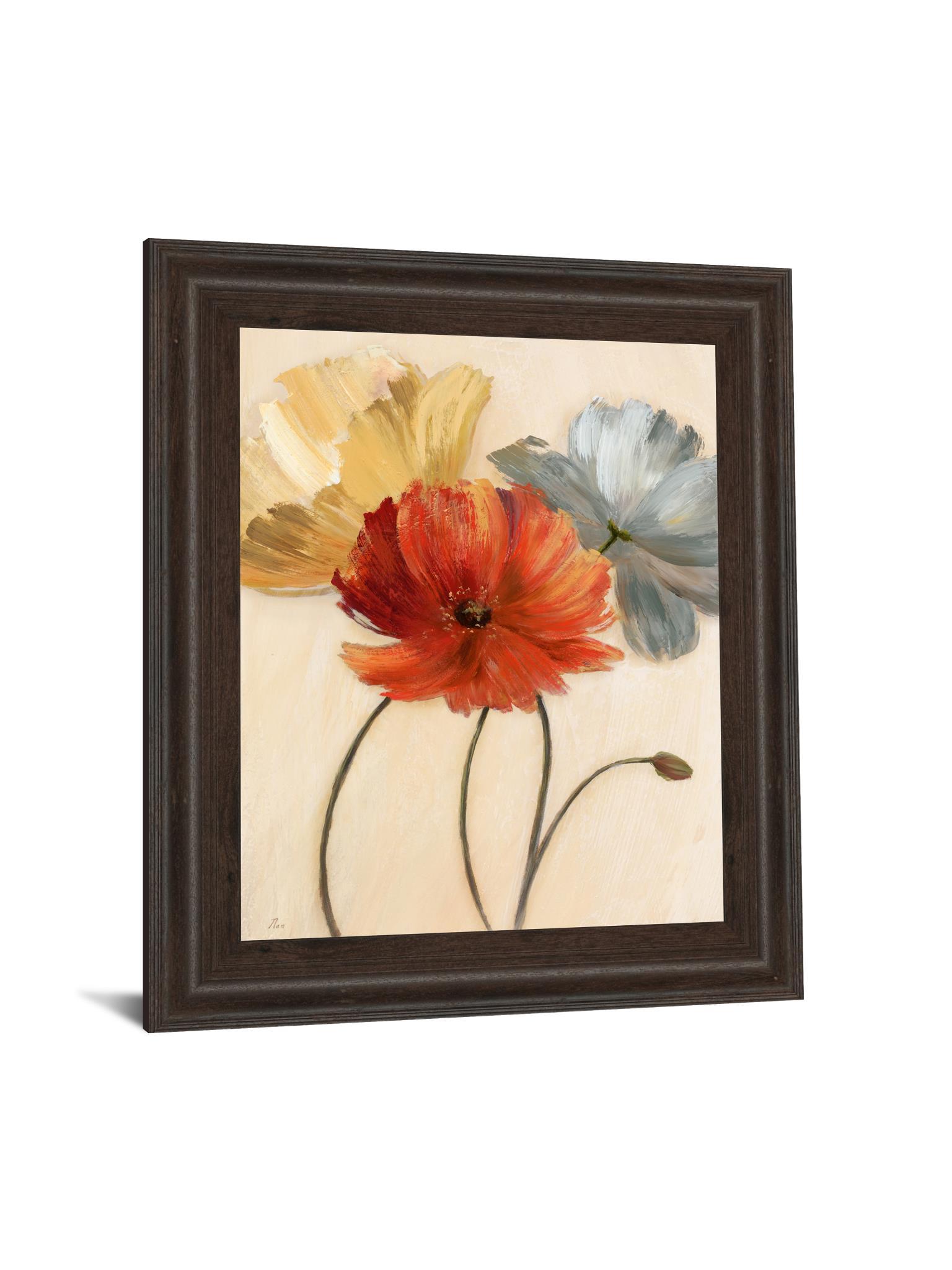 Poppy Palette I By Nan - Framed Print Wall Art - Red