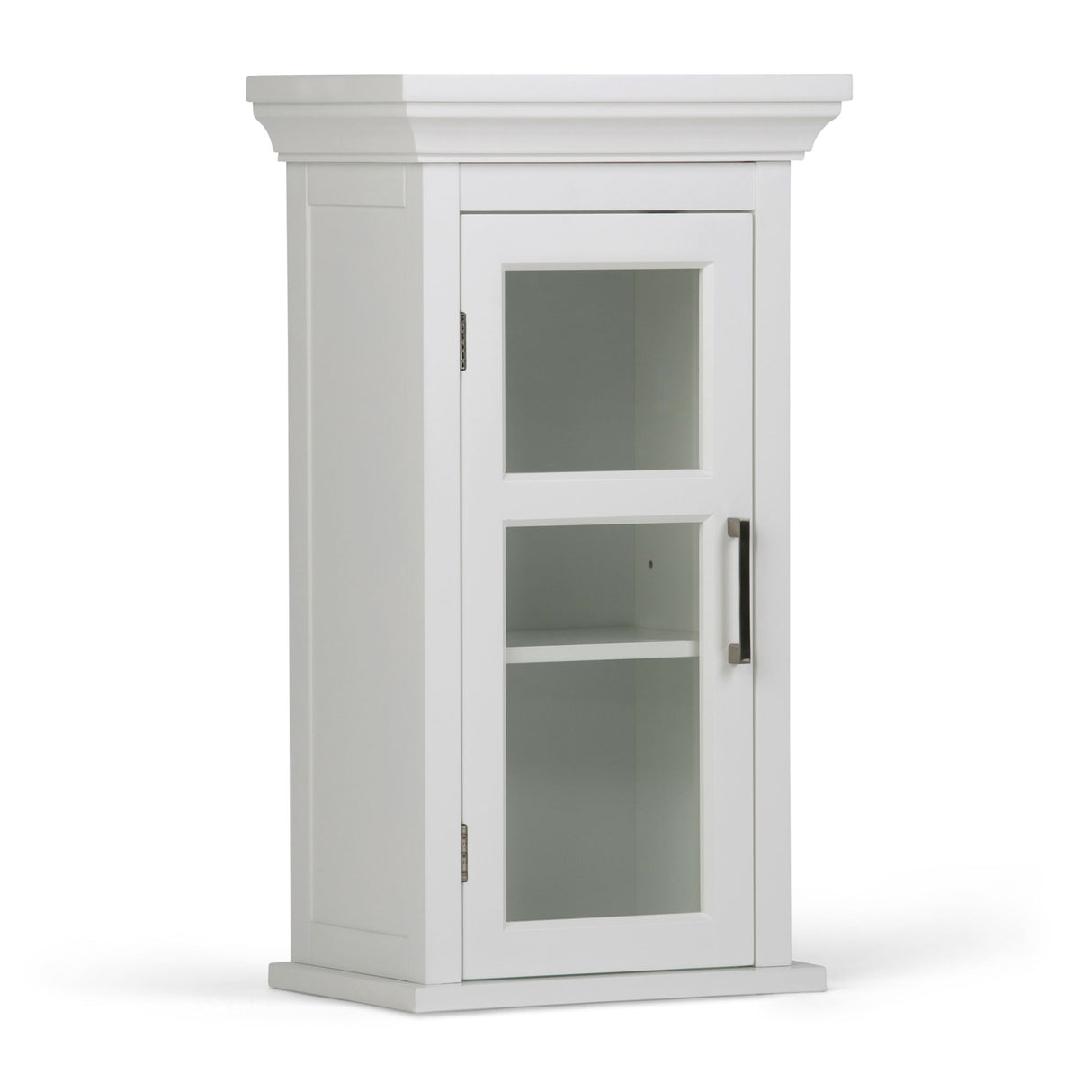 Avington - Single Door Wall Cabinet - Pure White by Simpli-Home | Bel Furniture