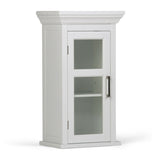 Avington - Single Door Wall Cabinet - Pure White by Simpli-Home | Bel Furniture