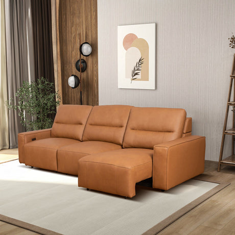 Grant - Triple Power Convertible Sofa - Cognac - view 15