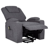 Louie - Chenille Upholstered Power Lift Massage Chair