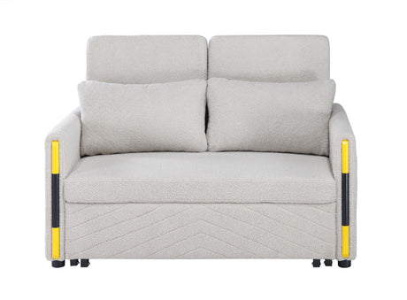 Percy - Teddy Velvet Sleeper Loveseat With Dual-Pull Sleeper Design by Lilola Home | Bel Furniture