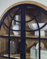 Gwenwich - Accent Cabinet - Natural / Black