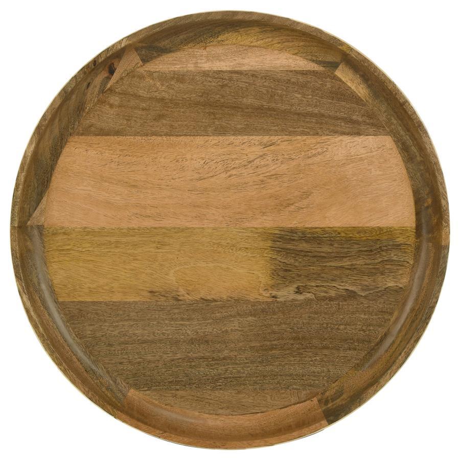 Ollie - 2 Piece Solid Wood Bone Inlay Nesting Table - Natural by Coaster Fine Furniture | Bel Furniture