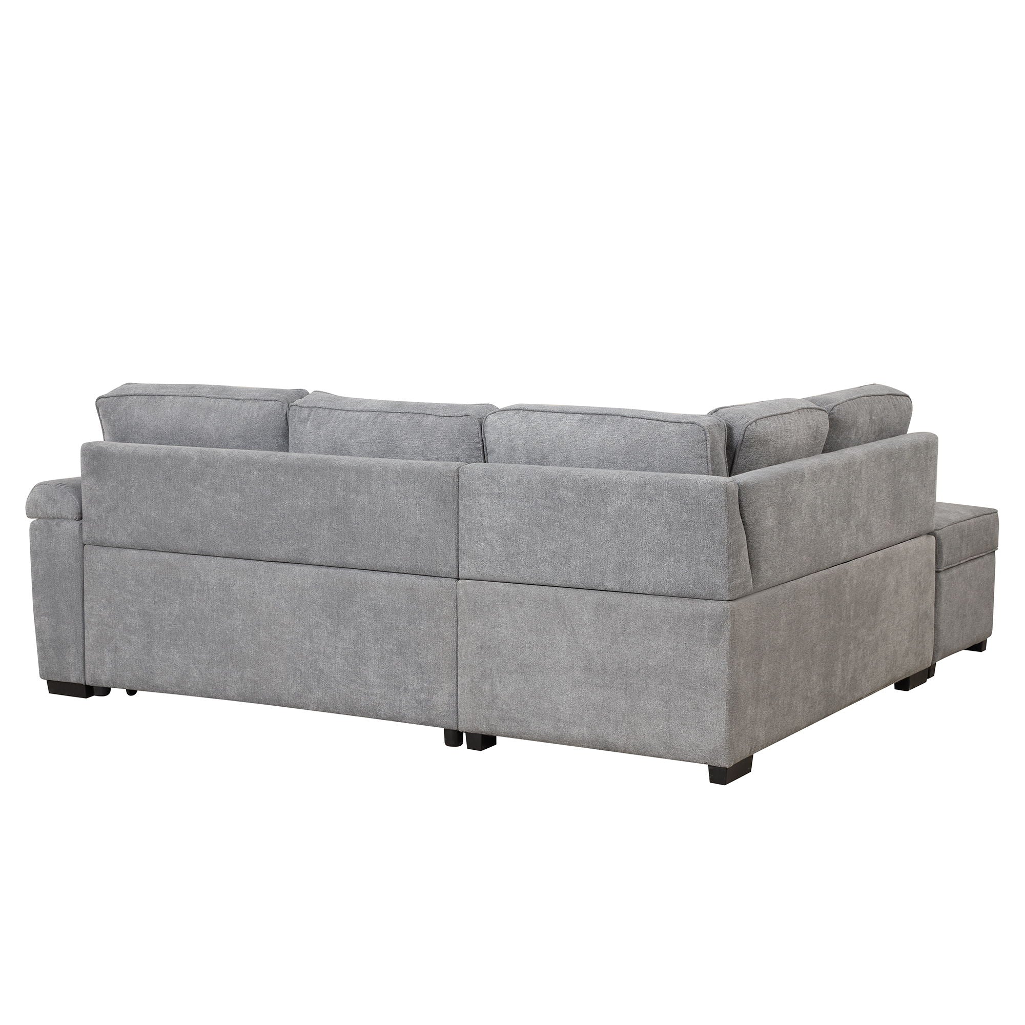 Sleeper Sofa Bed, 2 In 1 Pull Out Sofa Bed L Shape Couch With Storage Ottoman For Living Room, Bedroom Couch And Small Apartment