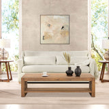 Ada - Flared Arm Contemporary Sofa With Lumbar Pillows - Flax White by Jennifer Taylor Home | Bel Furniture