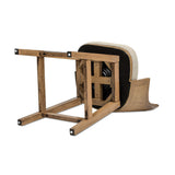 Bahama - Cane High Back Swivel Counter Stool With Recessed Arms Textured Weave - Taupe Beige by Jennifer Taylor Home | Bel Furniture