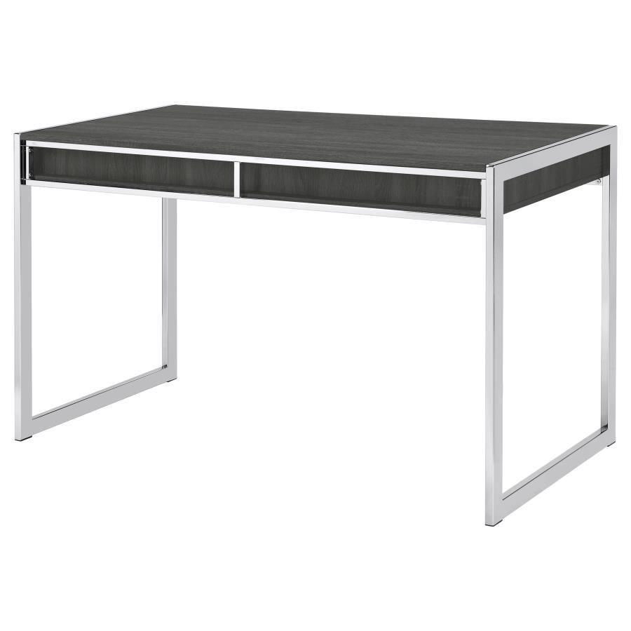 Wallice - 2-Drawer Writing Desk - Weathered Gray