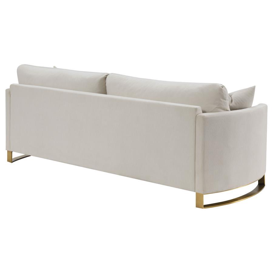 Corliss - Upholstered Arched Arm Sofa - Beige