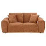 Burnett - Chenille Upholstered Wide Arm Loveseat