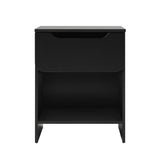 Modern Minimalist 1 Drawer Nightstand With Cubby by Walker Edison | Bel Furniture