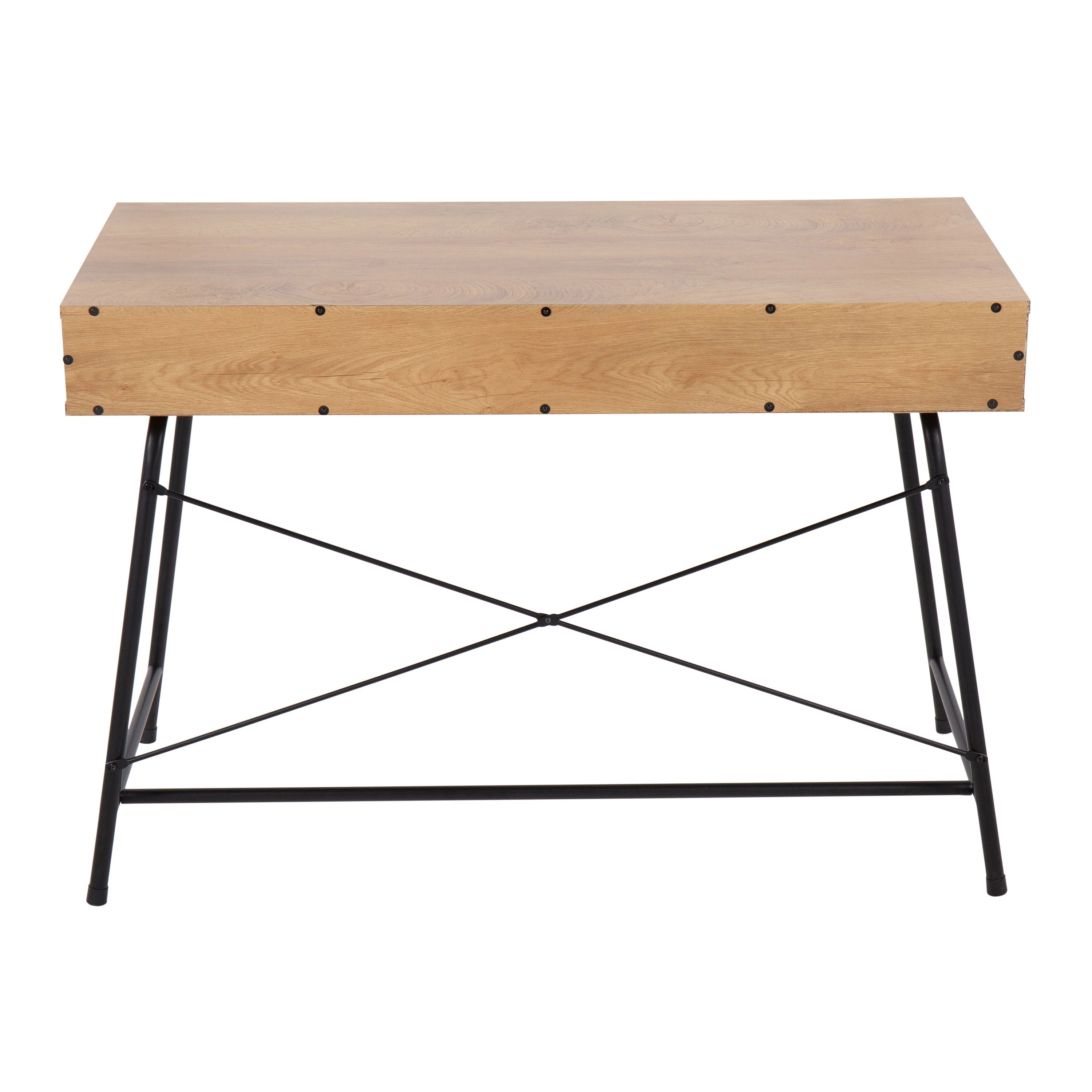 Casper - Industrial Desk - Black / Brown