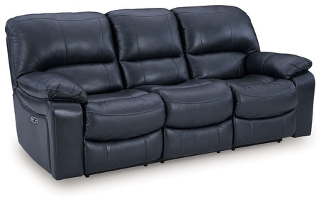 Leesworth - 3 Pc. - Power Reclining Sofa, Power Reclining Loveseat, Power Rocker Recliner - Ocean - view 14