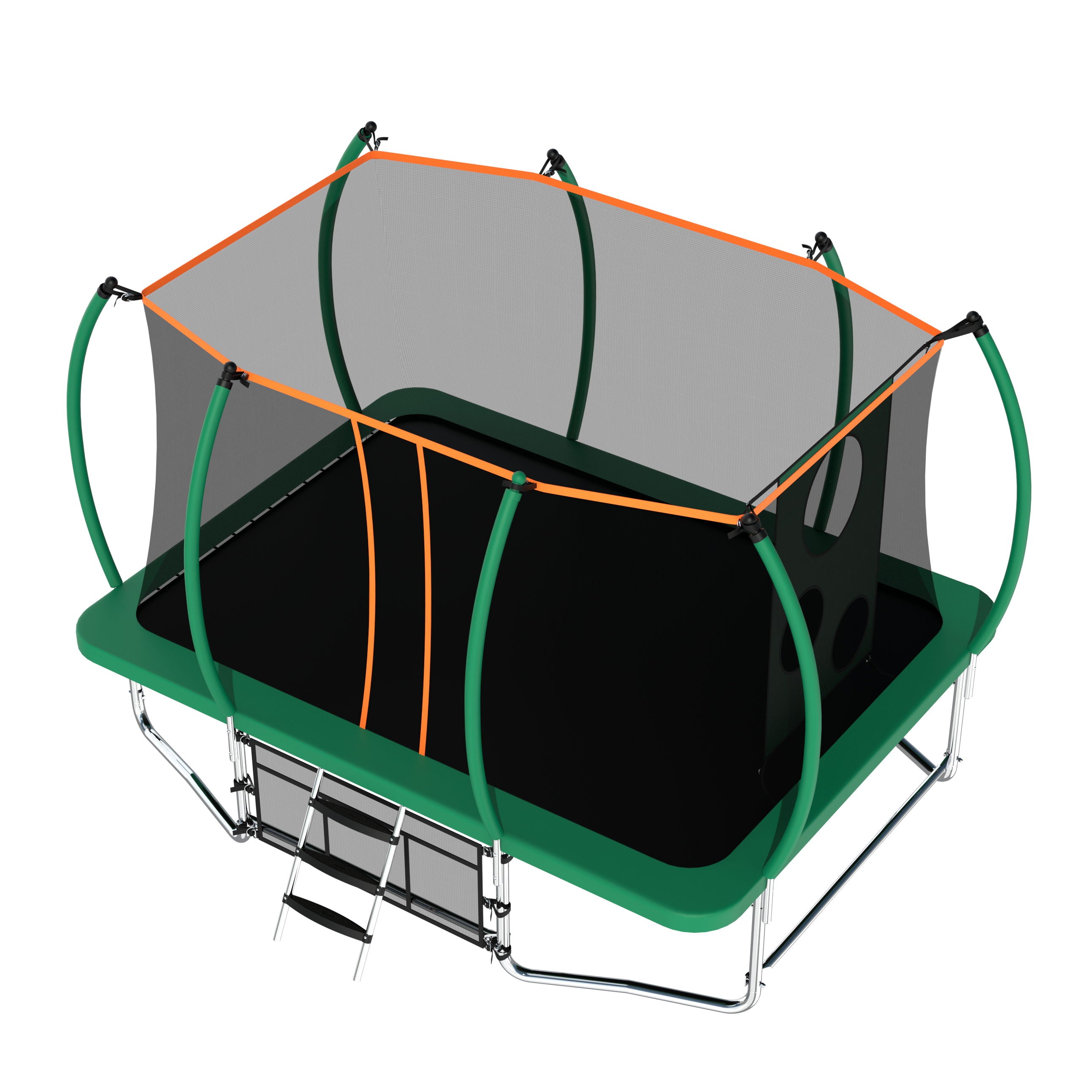 Outdoor Square Trampolines For Kids Adults Long Rectangular Tumbling Trampoline