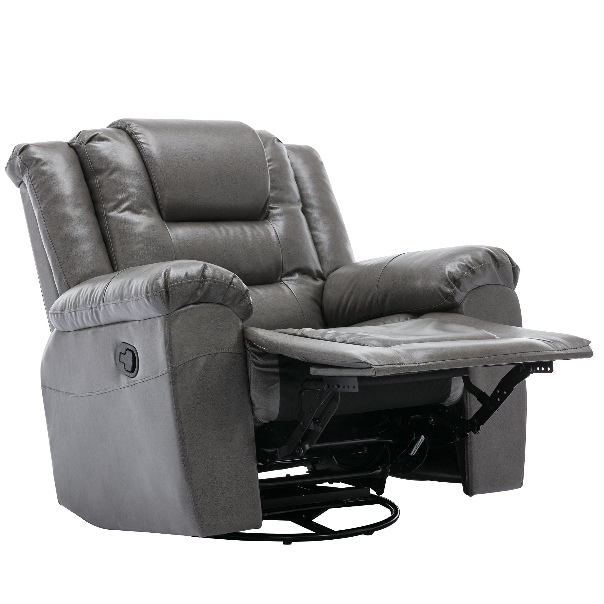 360° Swivel And Rocking Home Theater Recliner Manual Recliner Chair With Wide Armrest For Living Room