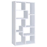 Theo - 6-Shelf Bookshelf White by CoasterEveryday | Bel Furniture