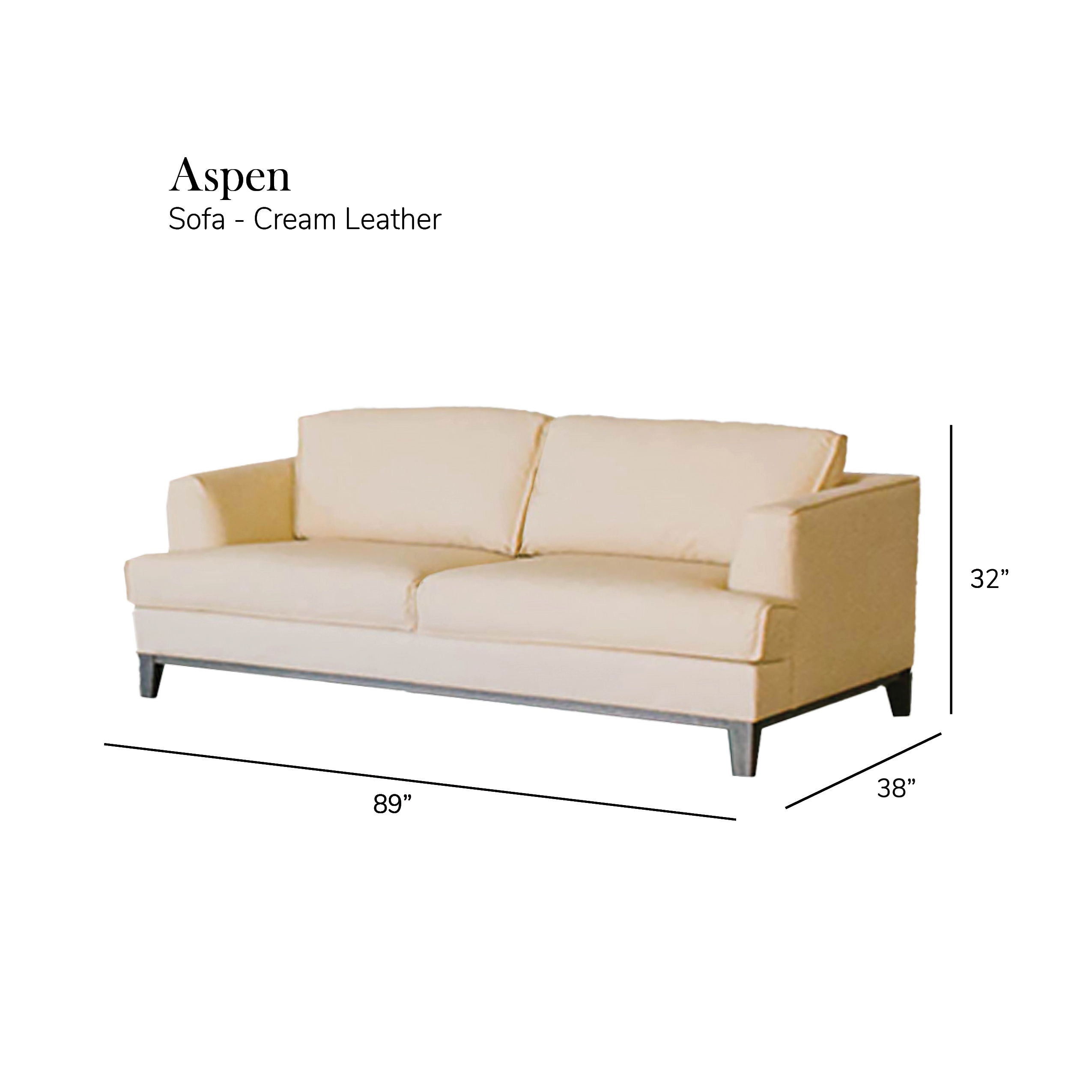 Aspen - Top Grain Leather Sofa