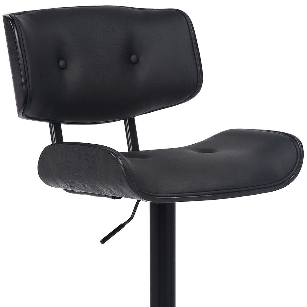 46" Swivel, Adjustable Height Bar Chair - Black