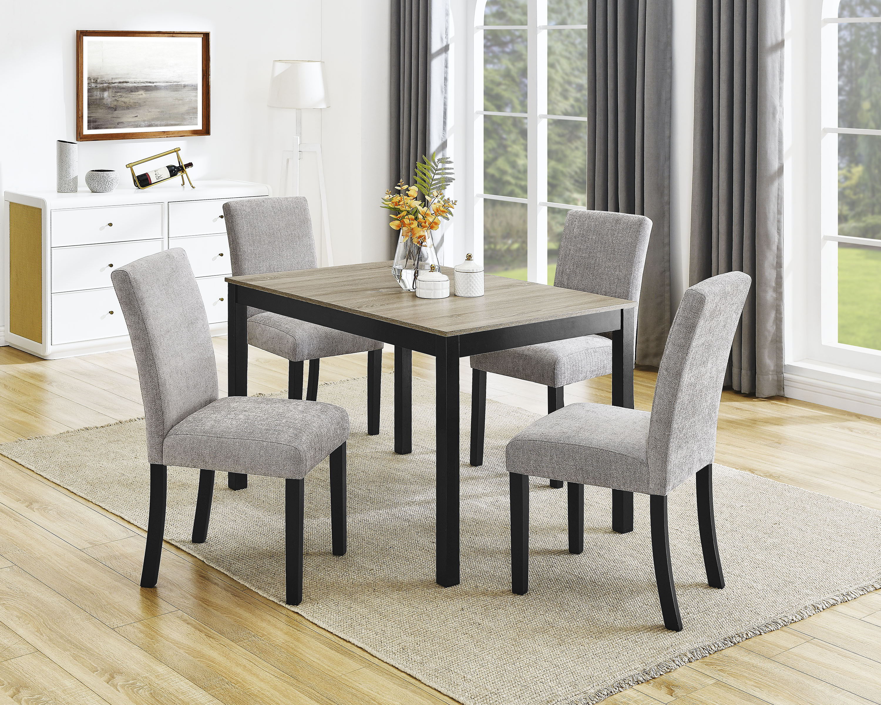 Forana - Side Chair (Set of 4) - Pearl Silver