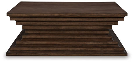 Hannodream - Warm Brown - Square Cocktail Table by Signature Design by Ashley® | Bel Furniture