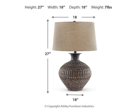 Magan - Metal Table Lamp - Antique Bronze Finish - view 6
