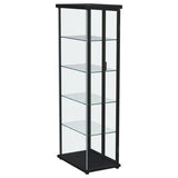 Aero - 5-Shelf Display Curio Cabinet With Led Lighting by Coaster Fine Furniture | Bel Furniture