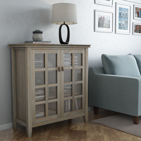 Artisan - Handcrafted Medium Storage Cabinet by Simpli-Home | Bel Furniture