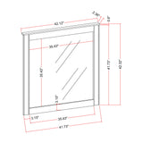 Lorenzo - Large Scale Mirror With Sleek Frame And Glittered Detailing - Silver