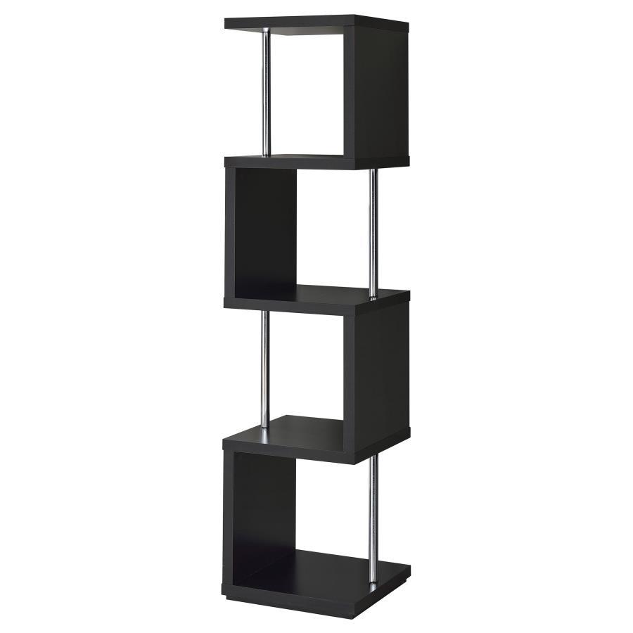 Baxter - 4-shelf Bookcase by CoasterEveryday | Bel Furniture