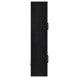 Riva - 4-Door Tall Accent Display Cabinet LED Lighting - Black