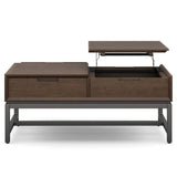 Banting - Lift Top Coffee Table - Walnut Brown by Simpli-Home | Bel Furniture