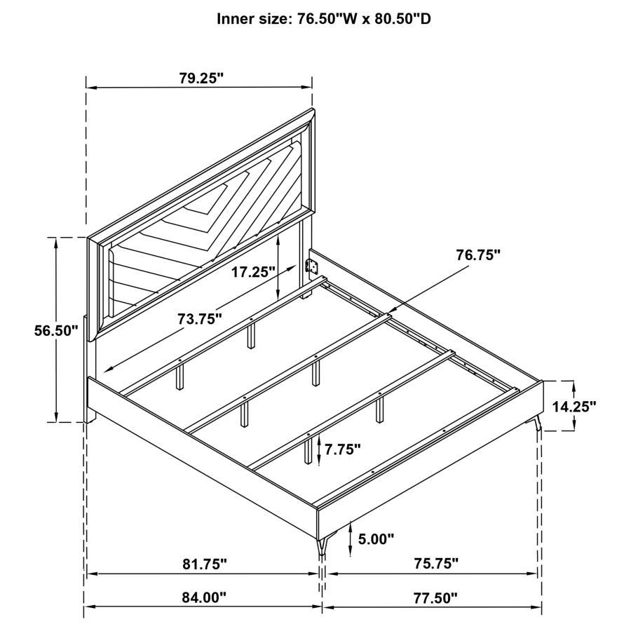 Cassia - LED Panel Bed
