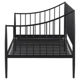 Newbury - Metal Twin Daybed Bed Frame - Matte Black