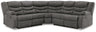 Partymate - Reclining Sectional Dark Gray 2-Piece Reclining Sectional by Signature Design by Ashley® | Bel Furniture