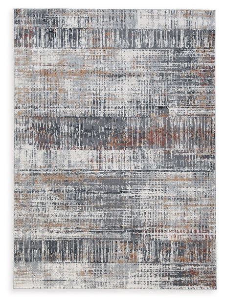 Rhettner - Rug Dark Gray 5' x 7' by Signature Design by Ashley® | Bel Furniture