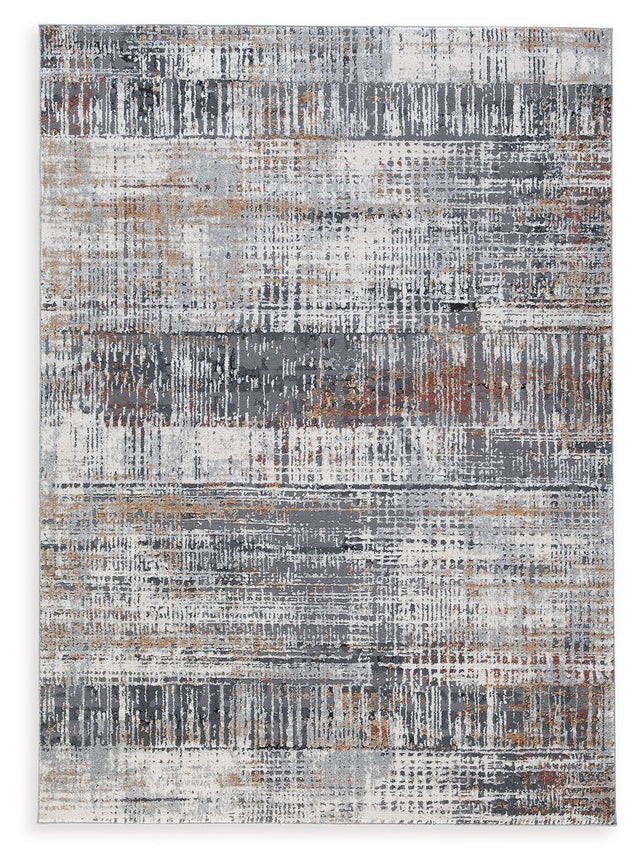 Rhettner - Rug Dark Gray 5' x 7' by Signature Design by Ashley® | Bel Furniture