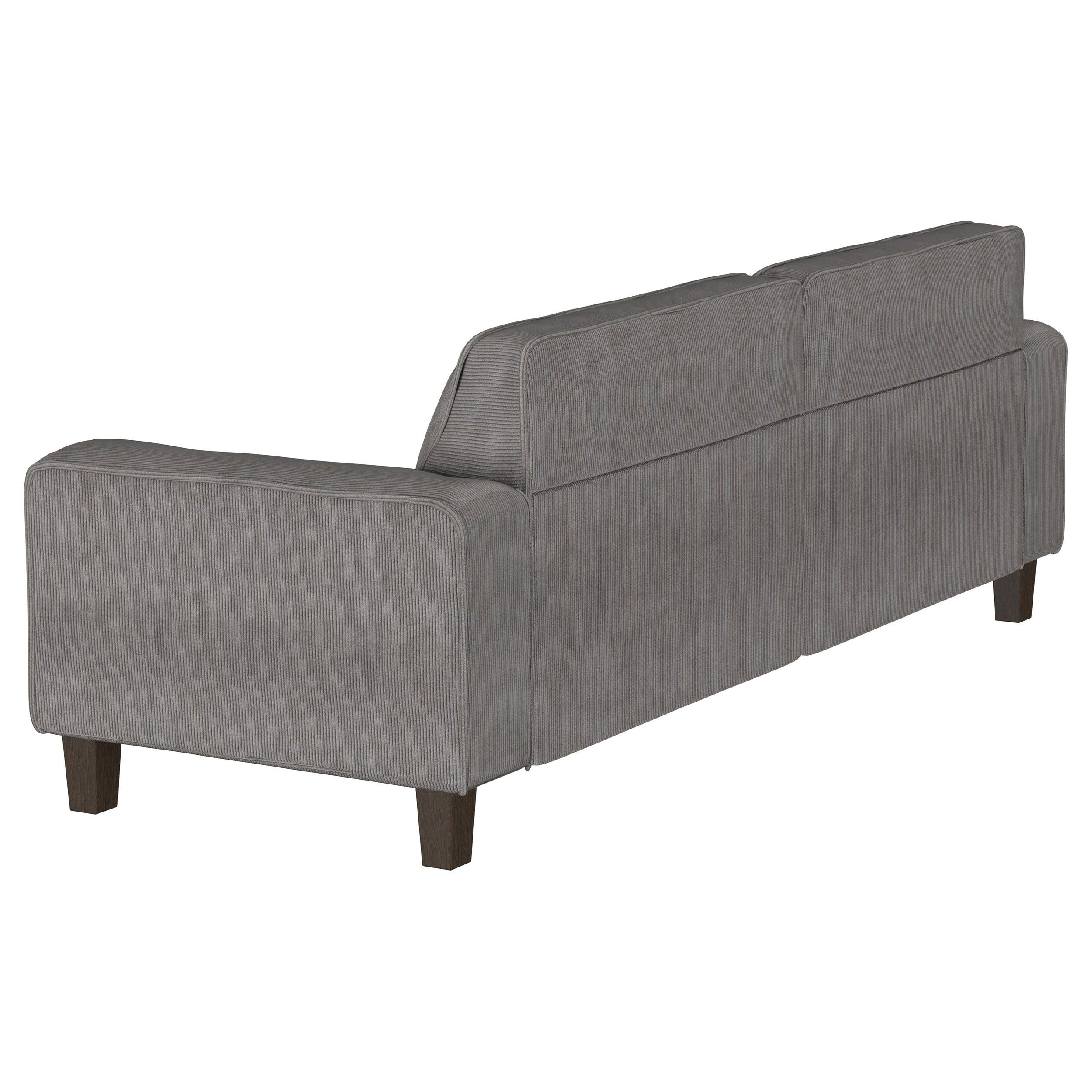 Deerhurst - Upholstered Tufted Track Arm Sofa - Charcoal