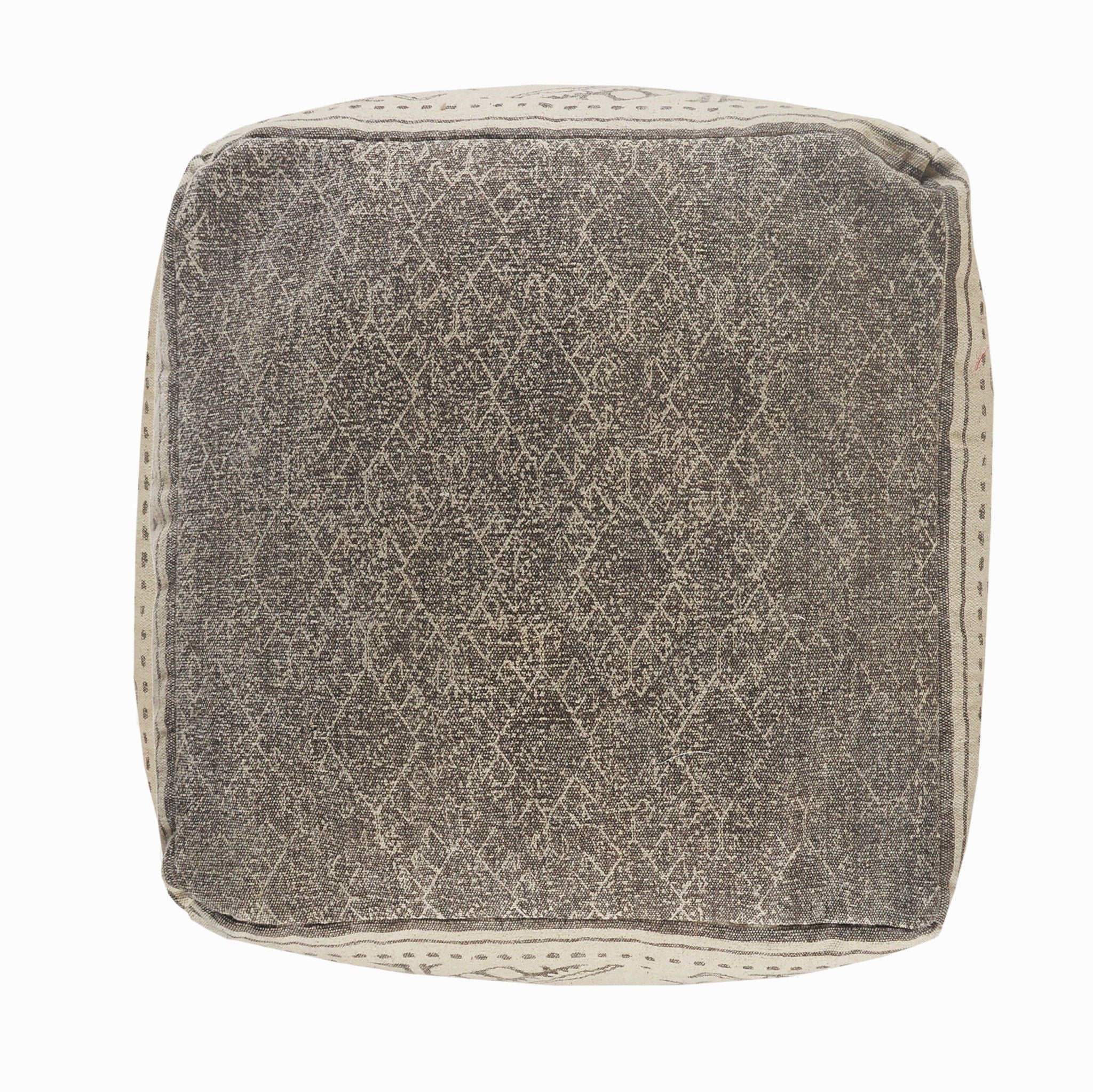 Cotton Ottoman Square - Beige