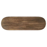 Fletcher - Oval Solid Mango Wood Entryway Console Table - Brown by Coaster Fine Furniture | Bel Furniture