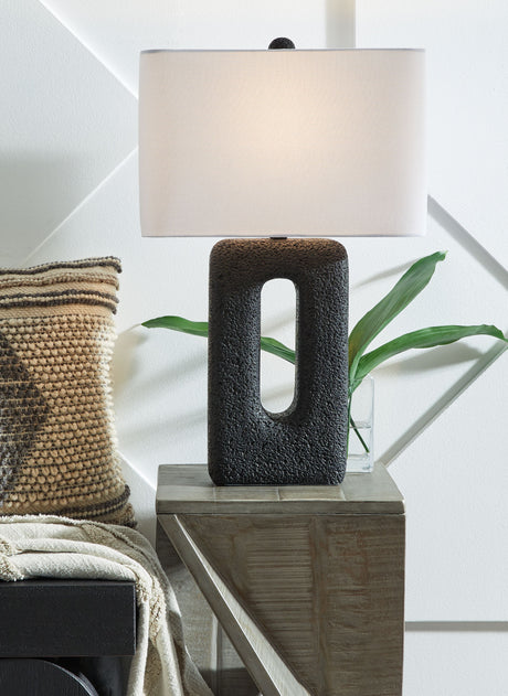 Wimmings - Black - Poly Table Lamp (Set of 2) by Signature Design by Ashley® | Bel Furniture