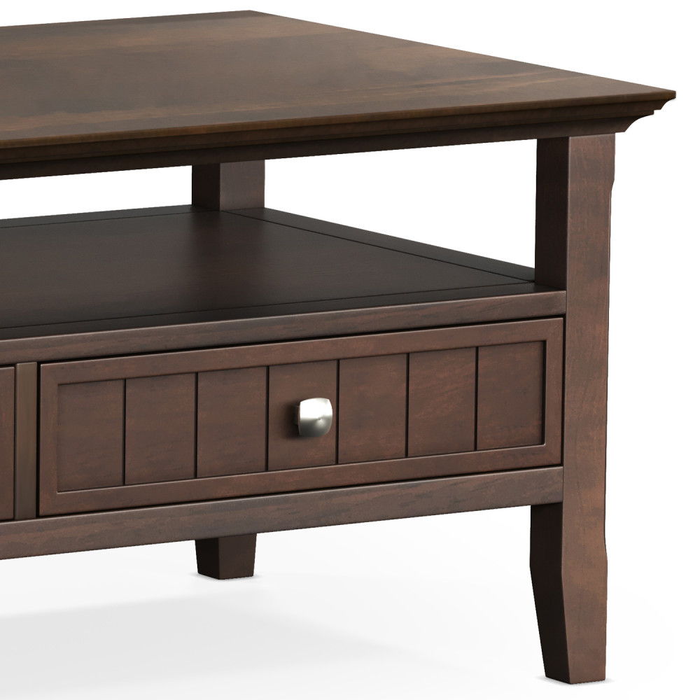 Acadian - Coffee Table With Drawer - Brown by Simpli-Home | Bel Furniture