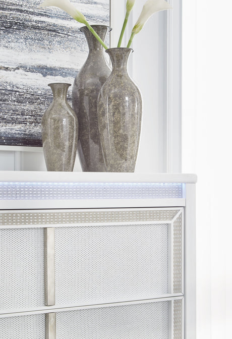 Chalanna - White - Five Drawer Chest by Signature Design by Ashley® | Bel Furniture